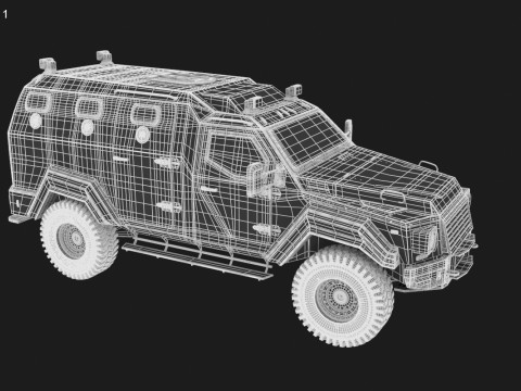 GURKHA monovolume Modello 3D
