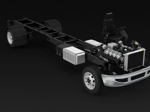 Carrello per semirimorchi Modello 3D