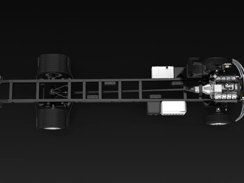 Carrello per semirimorchi Modello 3D