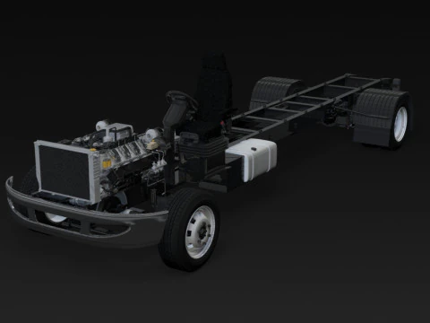 Carrello per semirimorchi Modello 3D