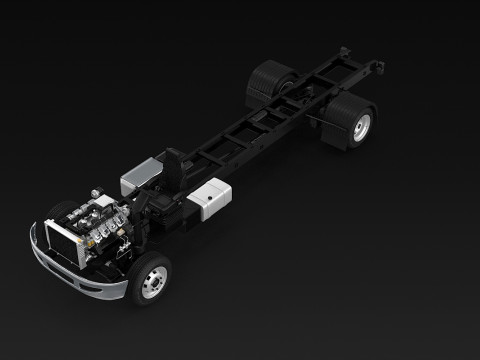 अर्ध ट्रक हवाई जहाज़ के पहिये 3D मॉडल