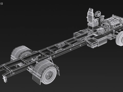 Carrello per semirimorchi Modello 3D