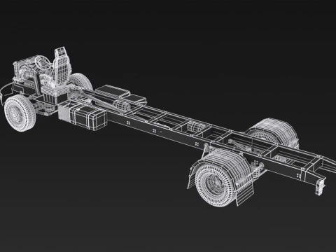 Carrello per semirimorchi Modello 3D