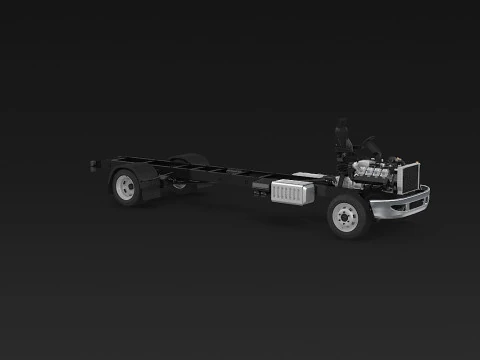 Carrello per semirimorchi Modello 3D