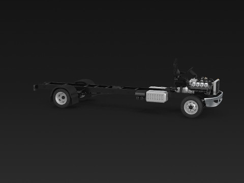 अर्ध ट्रक हवाई जहाज़ के पहिये 3D मॉडल