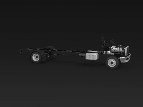 Carrello per semirimorchi Modello 3D