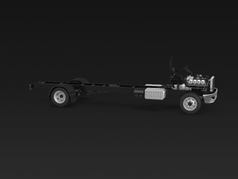 अर्ध ट्रक हवाई जहाज़ के पहिये 3D मॉडल