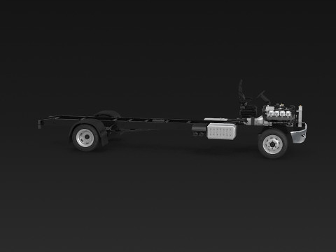 अर्ध ट्रक हवाई जहाज़ के पहिये 3D मॉडल