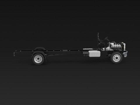 अर्ध ट्रक हवाई जहाज़ के पहिये 3D मॉडल