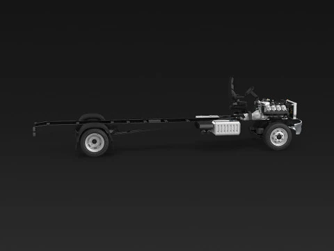 Carrello per semirimorchi Modello 3D