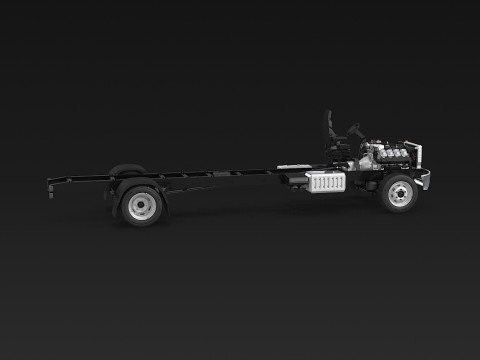 अर्ध ट्रक हवाई जहाज़ के पहिये 3D मॉडल