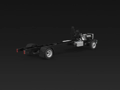 Carrello per semirimorchi Modello 3D