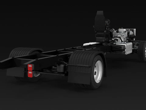 Carrello per semirimorchi Modello 3D