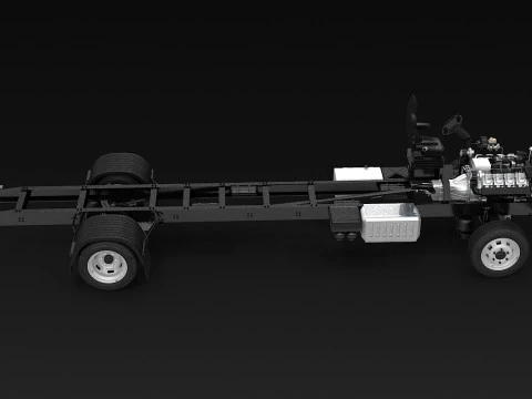 Carrello per semirimorchi Modello 3D