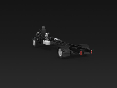 अर्ध ट्रक हवाई जहाज़ के पहिये 3D मॉडल