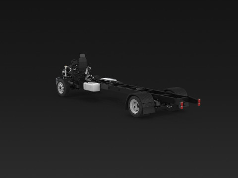 अर्ध ट्रक हवाई जहाज़ के पहिये 3D मॉडल