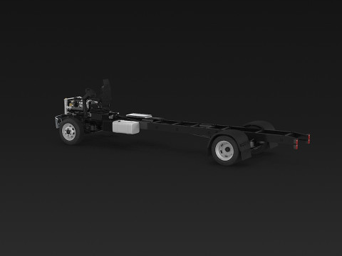 अर्ध ट्रक हवाई जहाज़ के पहिये 3D मॉडल