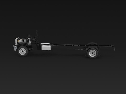 अर्ध ट्रक हवाई जहाज़ के पहिये 3D मॉडल