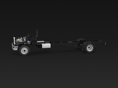 अर्ध ट्रक हवाई जहाज़ के पहिये 3D मॉडल