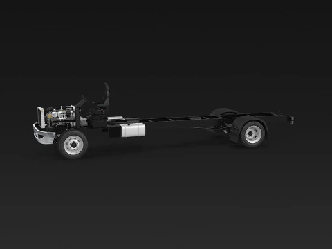Carrello per semirimorchi Modello 3D