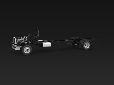 अर्ध ट्रक हवाई जहाज़ के पहिये 3D मॉडल