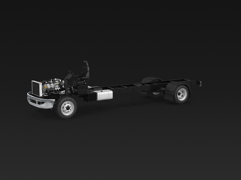 अर्ध ट्रक हवाई जहाज़ के पहिये 3D मॉडल