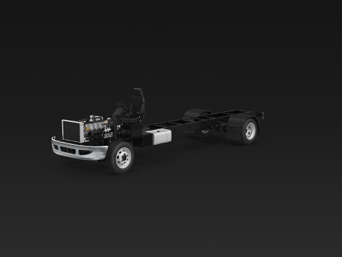 अर्ध ट्रक हवाई जहाज़ के पहिये 3D मॉडल