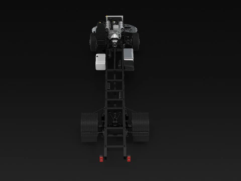 Carrello per semirimorchi Modello 3D