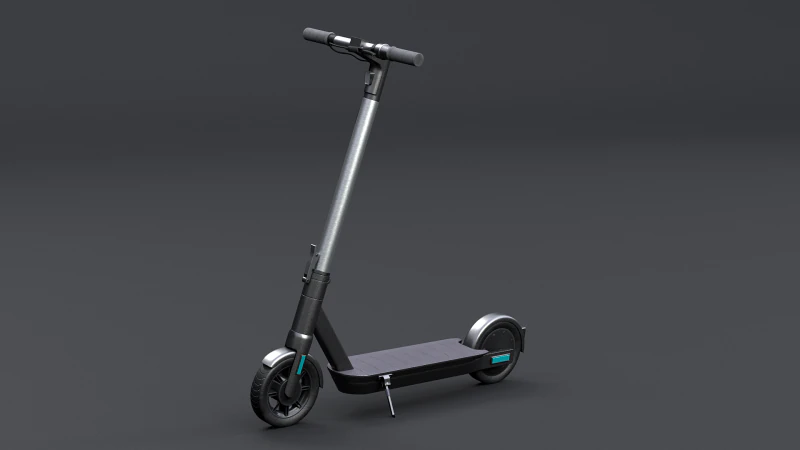 Electric Kick Scooter 3D Model .c4d .max .obj .3ds .fbx .stl .blend