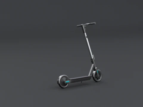Electric Kick Scooter 3D Model