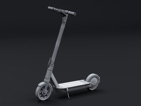 Electric Kick Scooter 3D Model