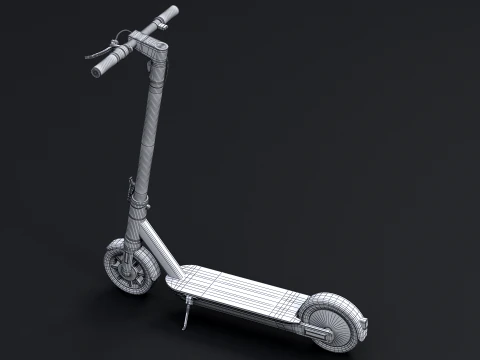 Electric Kick Scooter 3D Model