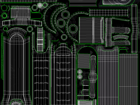 Elektrische scooter 3D Model