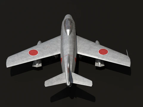 F-86 세이버 항공자위대 3D 모델