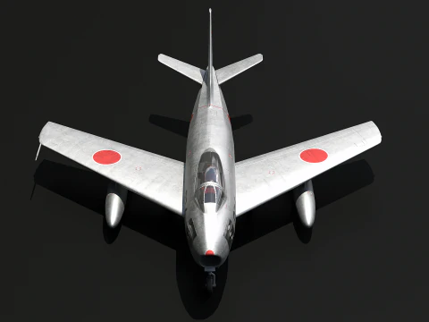 F-86 세이버 항공자위대 3D 모델