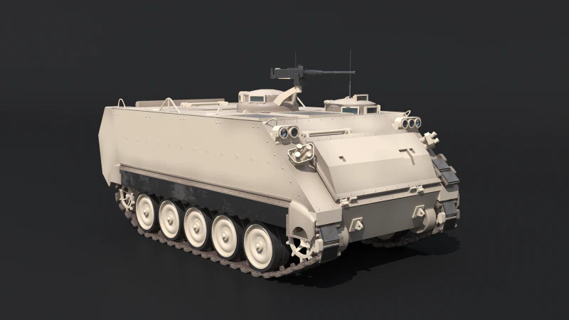 M113A3 Sand Camo 3D Model .c4d .max .obj .3ds .fbx .stl .blend