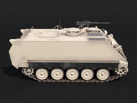 M113A3 Sand Camo 3D Model