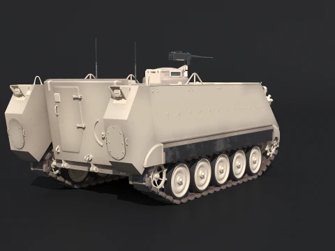 M113A3 Sand Camo 3D Model