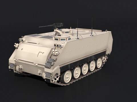 M113A3 Sand Camo 3D Model