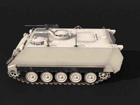 M113A3 Sand Camo 3D Model