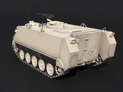 M113A3 Sand Camo 3D Model