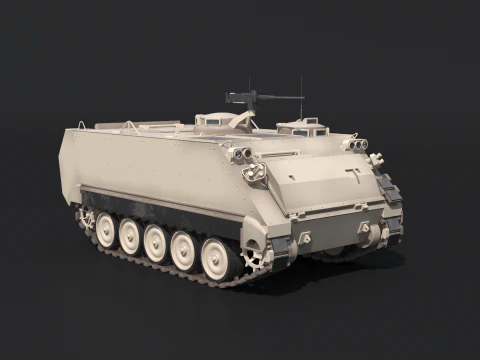 M113A3 Sand Camo 3D Model