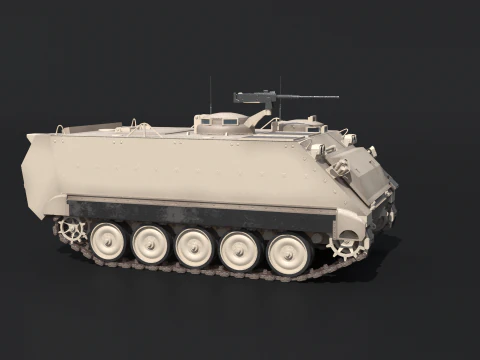 M113A3 Sand Camo 3D Model