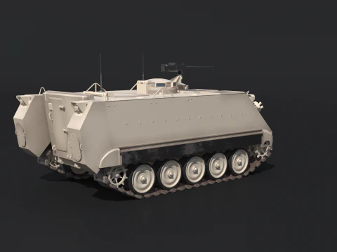 M113A3 Sand Camo 3D Model