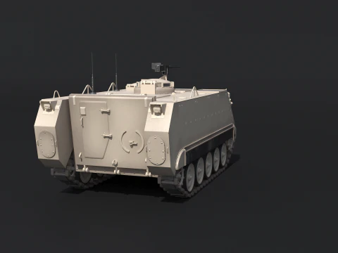 M113A3 Sand Camo 3D Model