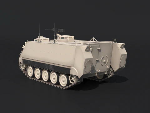 M113A3 Sand Camo 3D Model