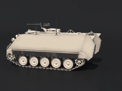 M113A3 Sand Camo 3D Model