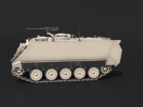 M113A3 Sand Camo 3D Model