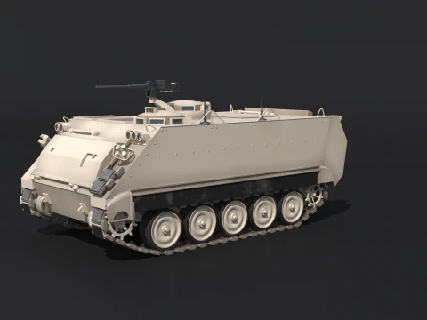 M113A3 Sand Camo 3D Model