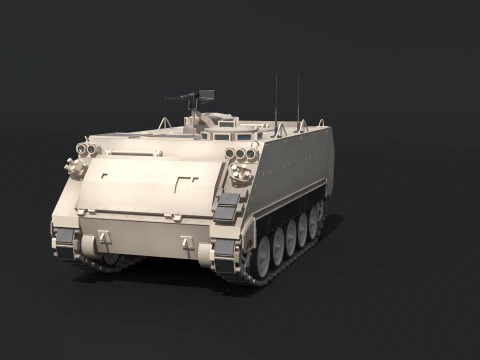 M113A3 Sand Camo 3D Model
